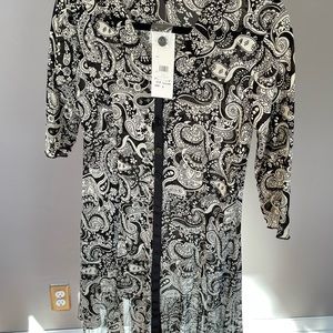 Black/Cream transparent dress/cover